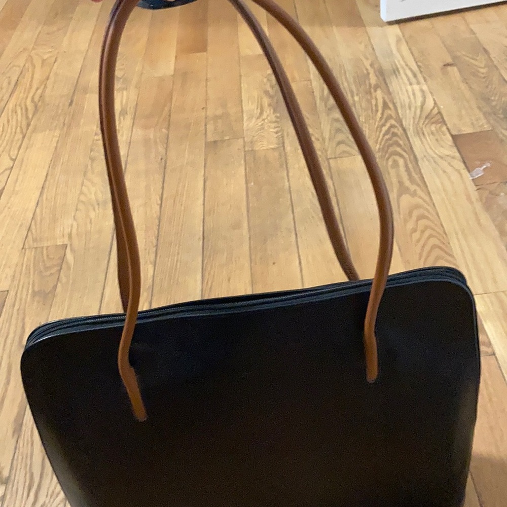 Black Leather TolBlanc Purse